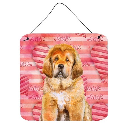 Carolines Treasures Tibetan Mastiff Love Wall or Door Hanging Prints BB9808DS66